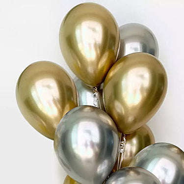 Set of 10 Latex Balloons Filled with Helium Gas